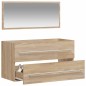 vidaXL Armario de baño con espejo madera de ingeniería roble Sonoma vidaXL Armario de baño con espejo madera de ingeniería roble Sonoma