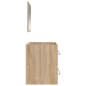 vidaXL Armario de baño con espejo madera de ingeniería roble Sonoma vidaXL Armario de baño con espejo madera de ingeniería roble Sonoma