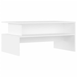 vidaXL Mesa de centro madera de ingeniería blanco 90x55x42,5 cm