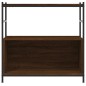 vidaXL Estantería hierro madera ingeniería marrón roble 80x30x78,5 cm vidaXL Estantería hierro madera ingeniería marrón roble 80x30x78,5 cm