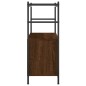 vidaXL Estantería hierro madera ingeniería marrón roble 80x30x78,5 cm vidaXL Estantería hierro madera ingeniería marrón roble 80x30x78,5 cm