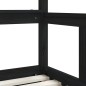 vidaXL Estructura de cama niños con cajones madera pino negro 70x140cm vidaXL Estructura de cama niños con cajones madera pino negro 70x140cm