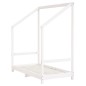 vidaXL Estructura de cama para niños madera de pino blanco 70x140 cm vidaXL Estructura de cama para niños madera de pino blanco 70x140 cm