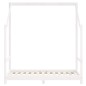vidaXL Estructura de cama para niños madera de pino blanco 70x140 cm vidaXL Estructura de cama para niños madera de pino blanco 70x140 cm