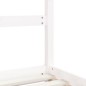 vidaXL Estructura de cama para niños madera de pino blanco 70x140 cm vidaXL Estructura de cama para niños madera de pino blanco 70x140 cm