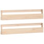 vidaXL Estantes para zapatos de pared 2 uds madera de pino 110x9x23 cm vidaXL Estantes para zapatos de pared 2 uds madera de pino 110x9x23 cm