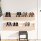 vidaXL Estantes para zapatos de pared 2 uds madera de pino 110x9x23 cm vidaXL Estantes para zapatos de pared 2 uds madera de pino 110x9x23 cm