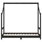 vidaXL Estructura de cama para niños madera de pino negro 80x160 cm vidaXL Estructura de cama para niños madera de pino negro 80x160 cm