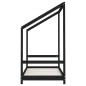 vidaXL Estructura de cama para niños madera de pino negro 80x160 cm vidaXL Estructura de cama para niños madera de pino negro 80x160 cm