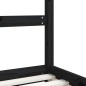 vidaXL Estructura de cama para niños madera de pino negro 80x160 cm vidaXL Estructura de cama para niños madera de pino negro 80x160 cm
