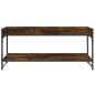 vidaXL Mesa de centro madera de ingeniería roble ahumado 100x49x45 cm vidaXL Mesa de centro madera de ingeniería roble ahumado 100x49x45 cm