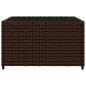 vidaXL Set muebles de jardín 3 piezas y cojines ratán sintético marrón vidaXL Set muebles de jardín 3 piezas y cojines ratán sintético marrón