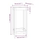 vidaXL Mesa alta de bar madera maciza de pino 50x50x110 cm vidaXL Mesa alta de bar madera maciza de pino 50x50x110 cm