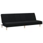 vidaXL Sofá cama de tela negro vidaXL Sofá cama de tela negro