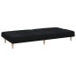 vidaXL Sofá cama de tela negro vidaXL Sofá cama de tela negro