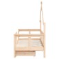 vidaXL Estructura de cama para niños con cajones madera pino 70x140 cm