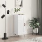 vidaXL Aparador de madera contrachapada blanco brillante 34,5x34x90 cm vidaXL Aparador de madera contrachapada blanco brillante 34,5x34x90 cm