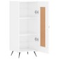 vidaXL Aparador de madera contrachapada blanco brillante 34,5x34x90 cm vidaXL Aparador de madera contrachapada blanco brillante 34,5x34x90 cm