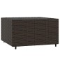 vidaXL Set muebles de jardín 4 piezas y cojines ratán sintético marrón vidaXL Set muebles de jardín 4 piezas y cojines ratán sintético marrón