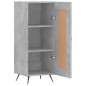 vidaXL Aparador de madera contrachapada gris hormigón 34,5x34x90 cm vidaXL Aparador de madera contrachapada gris hormigón 34,5x34x90 cm