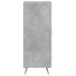 vidaXL Aparador de madera contrachapada gris hormigón 34,5x34x90 cm vidaXL Aparador de madera contrachapada gris hormigón 34,5x34x90 cm