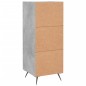 vidaXL Aparador de madera contrachapada gris hormigón 34,5x34x90 cm vidaXL Aparador de madera contrachapada gris hormigón 34,5x34x90 cm