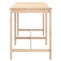 vidaXL Mesa de jardín madera maciza de pino 203,5x90x110 cm vidaXL Mesa de jardín madera maciza de pino 203,5x90x110 cm
