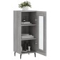 vidaXL Aparador madera de ingeniería gris Sonoma 34,5x34x90 cm vidaXL Aparador madera de ingeniería gris Sonoma 34,5x34x90 cm