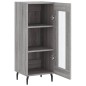 vidaXL Aparador madera de ingeniería gris Sonoma 34,5x34x90 cm vidaXL Aparador madera de ingeniería gris Sonoma 34,5x34x90 cm