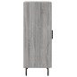 vidaXL Aparador madera de ingeniería gris Sonoma 34,5x34x90 cm vidaXL Aparador madera de ingeniería gris Sonoma 34,5x34x90 cm