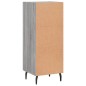 vidaXL Aparador madera de ingeniería gris Sonoma 34,5x34x90 cm vidaXL Aparador madera de ingeniería gris Sonoma 34,5x34x90 cm