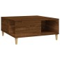 vidaXL Mesa de centro madera contrachapada roble marrón 80x80x36,5 cm vidaXL Mesa de centro madera contrachapada roble marrón 80x80x36,5 cm