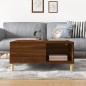 vidaXL Mesa de centro madera contrachapada roble marrón 80x80x36,5 cm vidaXL Mesa de centro madera contrachapada roble marrón 80x80x36,5 cm
