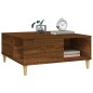 vidaXL Mesa de centro madera contrachapada roble marrón 80x80x36,5 cm vidaXL Mesa de centro madera contrachapada roble marrón 80x80x36,5 cm