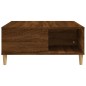 vidaXL Mesa de centro madera contrachapada roble marrón 80x80x36,5 cm vidaXL Mesa de centro madera contrachapada roble marrón 80x80x36,5 cm
