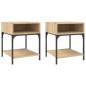 vidaXL Mesitas noche 2 uds madera ingeniería roble Sonoma 40x41x50 cm vidaXL Mesitas noche 2 uds madera ingeniería roble Sonoma 40x41x50 cm