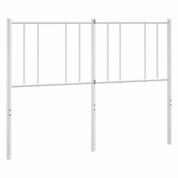 vidaXL Cabecero de metal blanco 160 cm