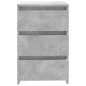 vidaXL Mesitas de noche 2 uds contrachapada gris hormigón 40x35x62,5cm vidaXL Mesitas de noche 2 uds contrachapada gris hormigón 40x35x62,5cm