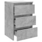 vidaXL Mesitas de noche 2 uds contrachapada gris hormigón 40x35x62,5cm vidaXL Mesitas de noche 2 uds contrachapada gris hormigón 40x35x62,5cm