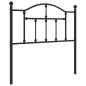 vidaXL Cabecero de metal negro 90 cm vidaXL Cabecero de metal negro 90 cm