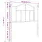 vidaXL Cabecero de metal blanco 80 cm vidaXL Cabecero de metal blanco 80 cm