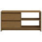 vidaXL Mueble para TV de madera maciza pino marrón miel 80x31x39 cm