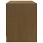 vidaXL Mueble para TV de madera maciza pino marrón miel 80x31x39 cm