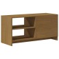 vidaXL Mueble para TV de madera maciza pino marrón miel 80x31x39 cm