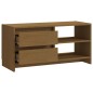 vidaXL Mueble para TV de madera maciza pino marrón miel 80x31x39 cm