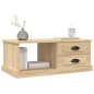vidaXL Mesa de centro madera contrachapada roble Sonoma 90x50x35 cm