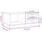 vidaXL Mesa de centro madera contrachapada roble Sonoma 90x50x35 cm