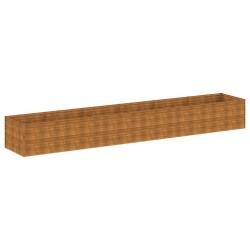 vidaXL Jardinera acero corten 578x100x69 cm