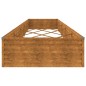 vidaXL Jardinera acero corten 482x100x36 cm