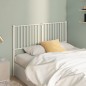vidaXL Cabecero de metal blanco 135 cm vidaXL Cabecero de metal blanco 135 cm